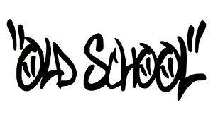 Old School Ford Logo - OLD SCHOOL DECAL STICKER CAR FORD CHEVY DODGE VW JDM HONDA MAZDA ...
