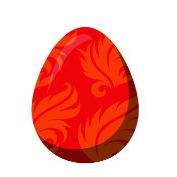 Red and White Oval Egg-Shaped Logo - You searched for easter egg isolated on white background. holiday ...
