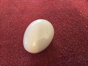 Red and White Oval Egg-Shaped Logo - Egg Shaped Plan White Ceramic Trinket Box | eBay