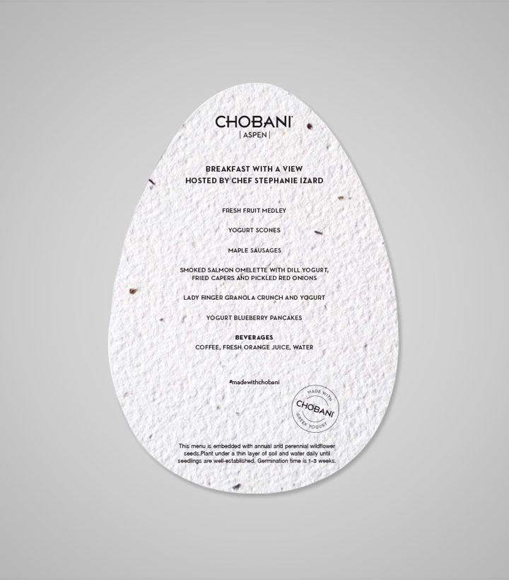 Red and White Oval Egg-Shaped Logo - Seed Paper Shape Panel Cards