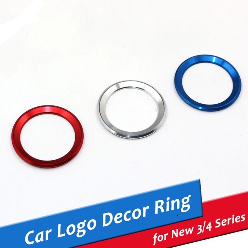 3 Rings Logo - Car front rear Logo Ring Decoration Rear Cover Trim Hood Emblem ...