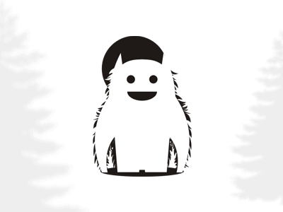 Black and White Monster Logo - Animation [GIF] monster / beast symbol variations by Alex Tass, logo ...