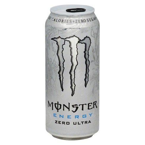 Black and White Monster Logo - Monster Energy, Zero Ultra- 16 Fl Oz Can : Target