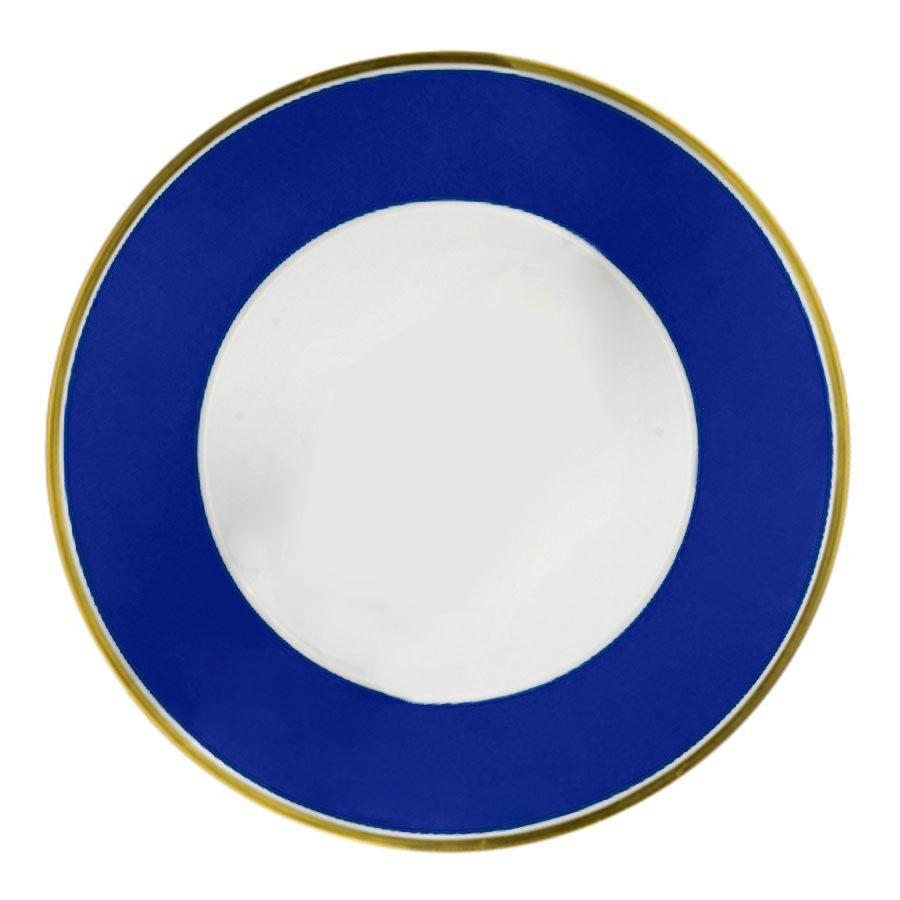 Blue Gold Circle Logo - Porcelain Dinnerware Set Royal Blue and Gold. More China. China