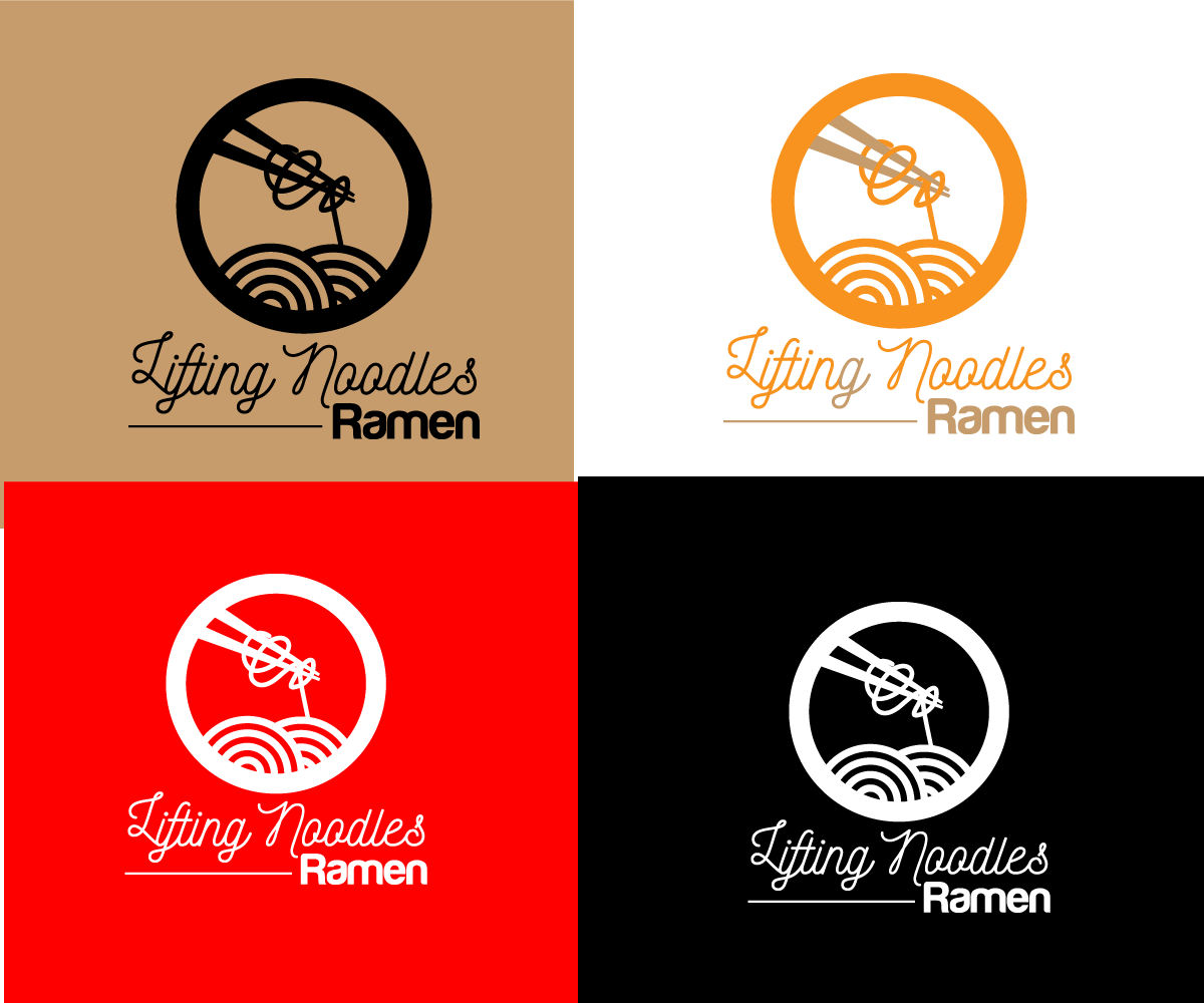 Ramen Logo - Bold, Modern, Restaurant Logo Design for Lifting Noodles Ramen by ...