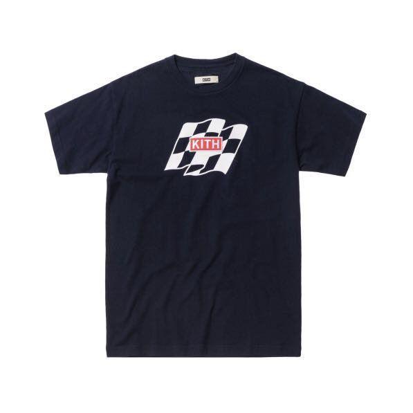 Kith Box Logo - KITH FLAG WAVE TEE EMBROIDERED KITH BOX LOGO PATCH NAVY, Men's ...