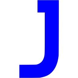 Blue Letter J Logo - Blue letter j icon - Free blue letter icons