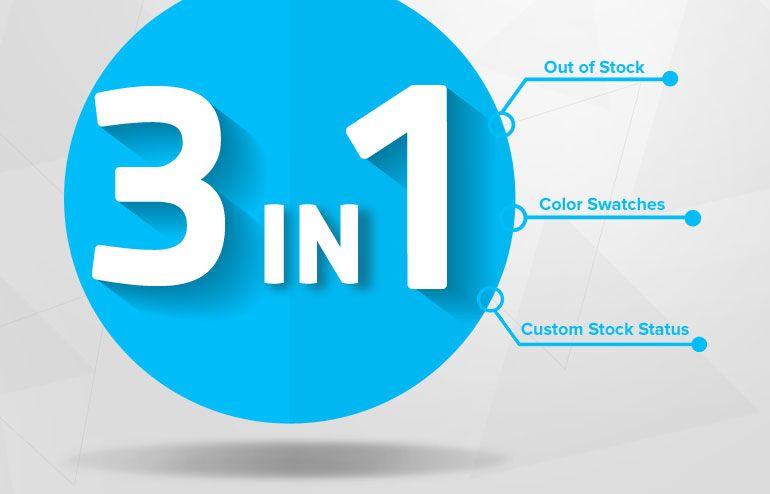 3 in 1 Logo - Best Magento extensions and modules | ExtensionsMall