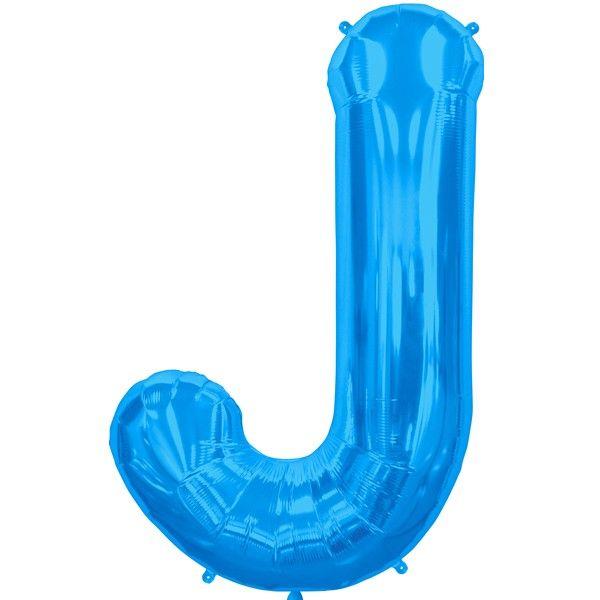 Blue Letter J Logo - J Blue Letter Foil - The Party Shop Donnybrook