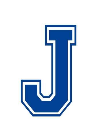 Blue Letter J Logo - Varsity Letter J Make Your Own Banner Sign Poster Posters at ...