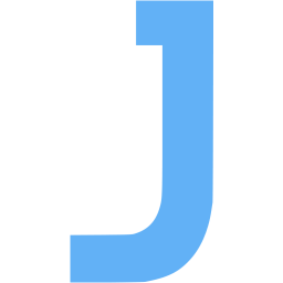 Blue Letter J Logo - Tropical blue letter j icon - Free tropical blue letter icons