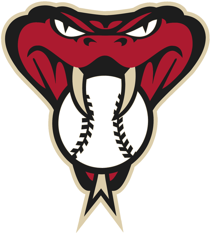 Red Snake Logo - Arizona Diamondbacks Alternate Logo (2016), black, and tan