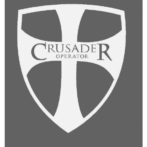 Crusader Shield Logo - Crusader Shield 12 window decal / Decals