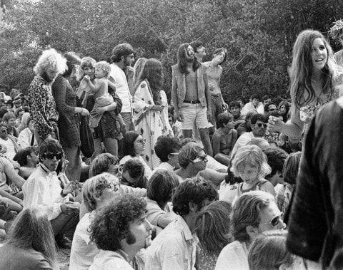 Hippie Smoking Logo - Five myths about hippies Washington Post