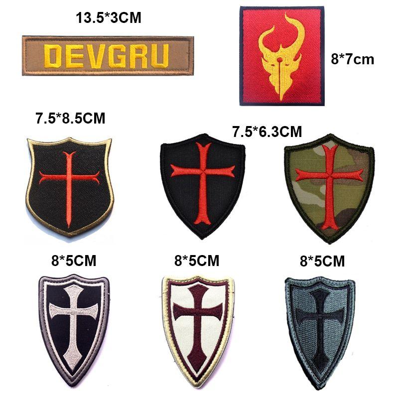 Crusader Cross Logo - Detail Feedback Questions about Military Embroidery Patch Army Badge ...