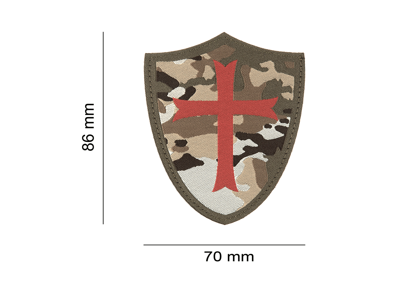 Crusader Shield Logo - Crusader Shield Patch Color - Identification - Equipment - clawgear ...