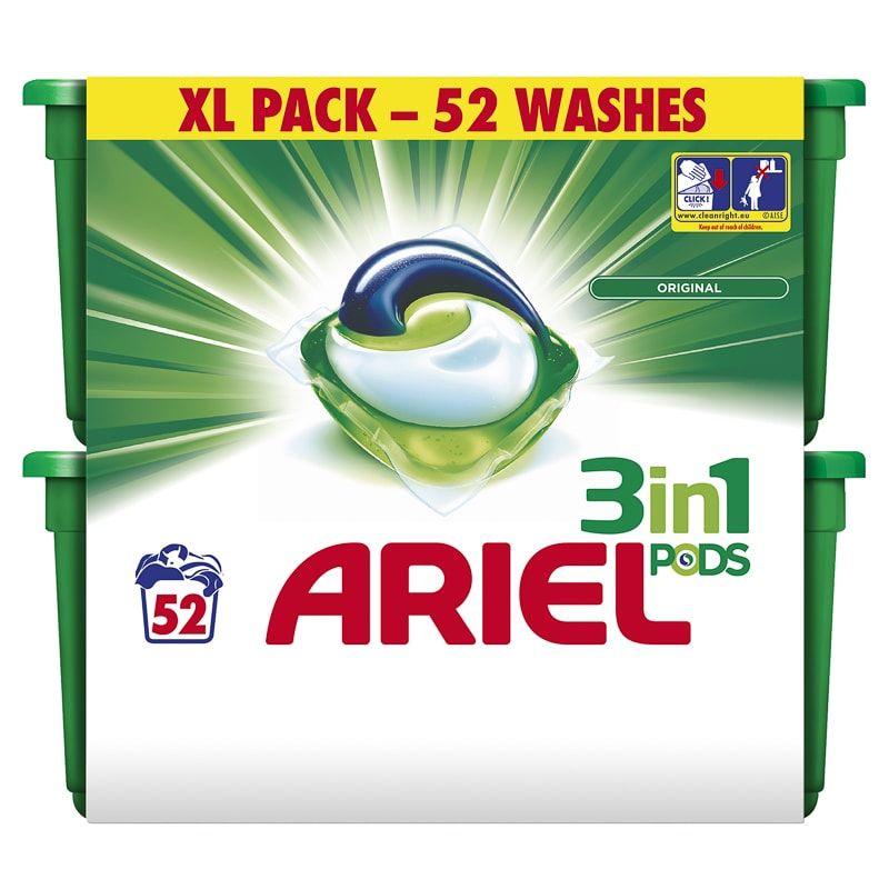 3 in 1 Logo - Ariel 3-in-1 Pods - 52 Washes | Washing, Laundry, Detergent