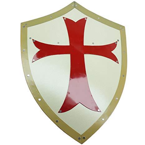 Crusader Shield Logo - Amazon.com : Swordsaxe Medieval Crusader Battle Shield : Sports ...