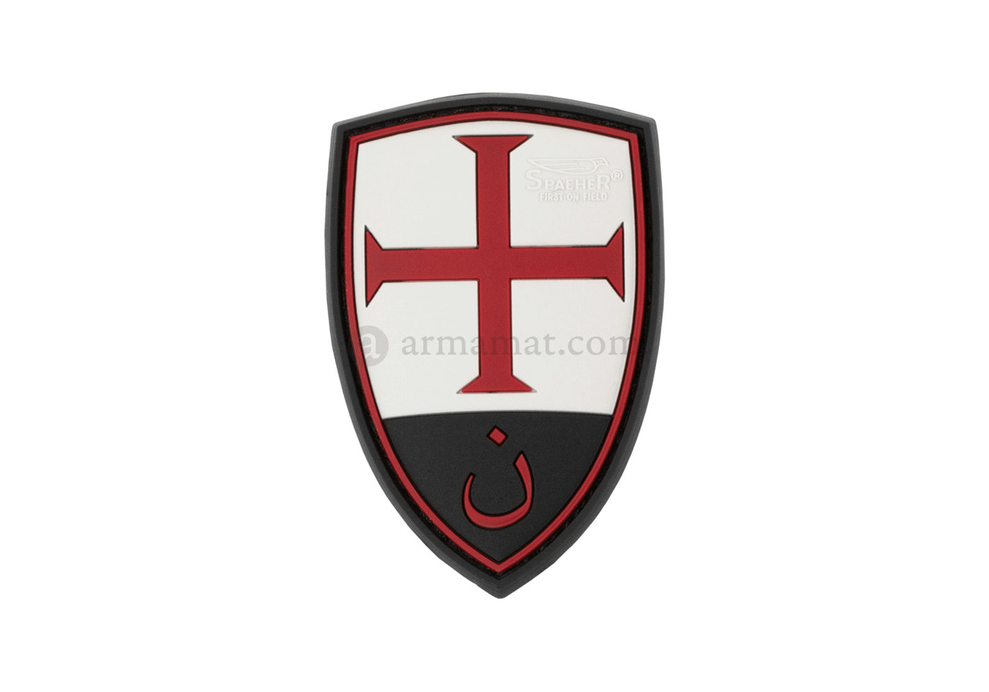 Crusader Shield Logo - Crusader Shield Rubber Patch Color (JTG) Patches