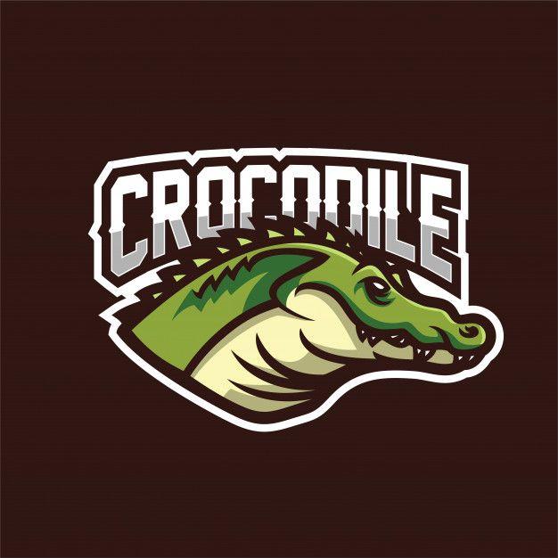 What Company Has Alligator Logo - Crocodile alligator esport gaming mascot logo template Vector ...