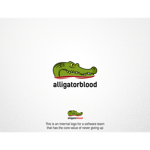 What Company Has Alligator Logo - Alligator Blood logo | Logo design contest