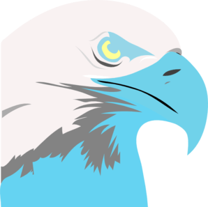 Light Blue Eagle Logo - Light Blue Eagle Clip Art at Clker.com - vector clip art online ...