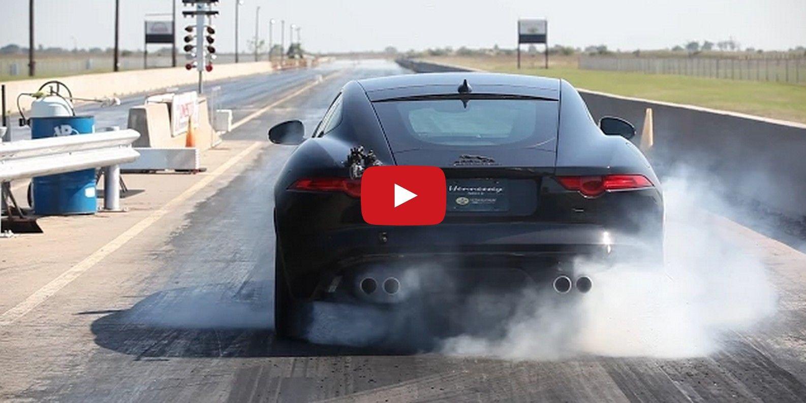 Hennessy Jaguar Logo - Hennessey Jaguar F-Type R Coupe Packs 623 HP, Tears Up Drag Strip: Video