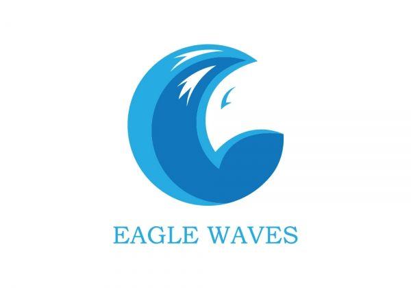 Light Blue Eagle Logo - Eagle Waves | LogoStack.com | Logos, Logo design, Consulting firms