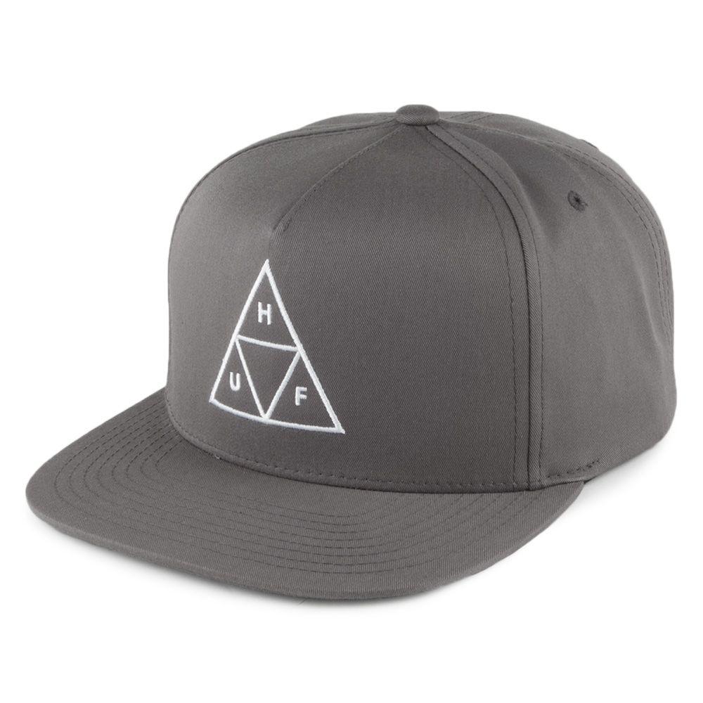 Grey and White Triangle Logo - HUF Triple Triangle Snapback Cap from Village Hats