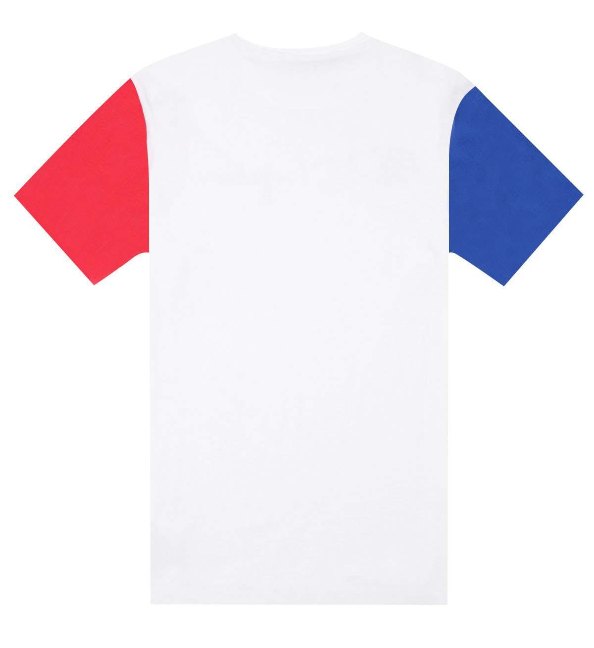 What Are Red Blue and White Logo - Champion Reverse Weave Logo T Shirt White / Red / BluePointz