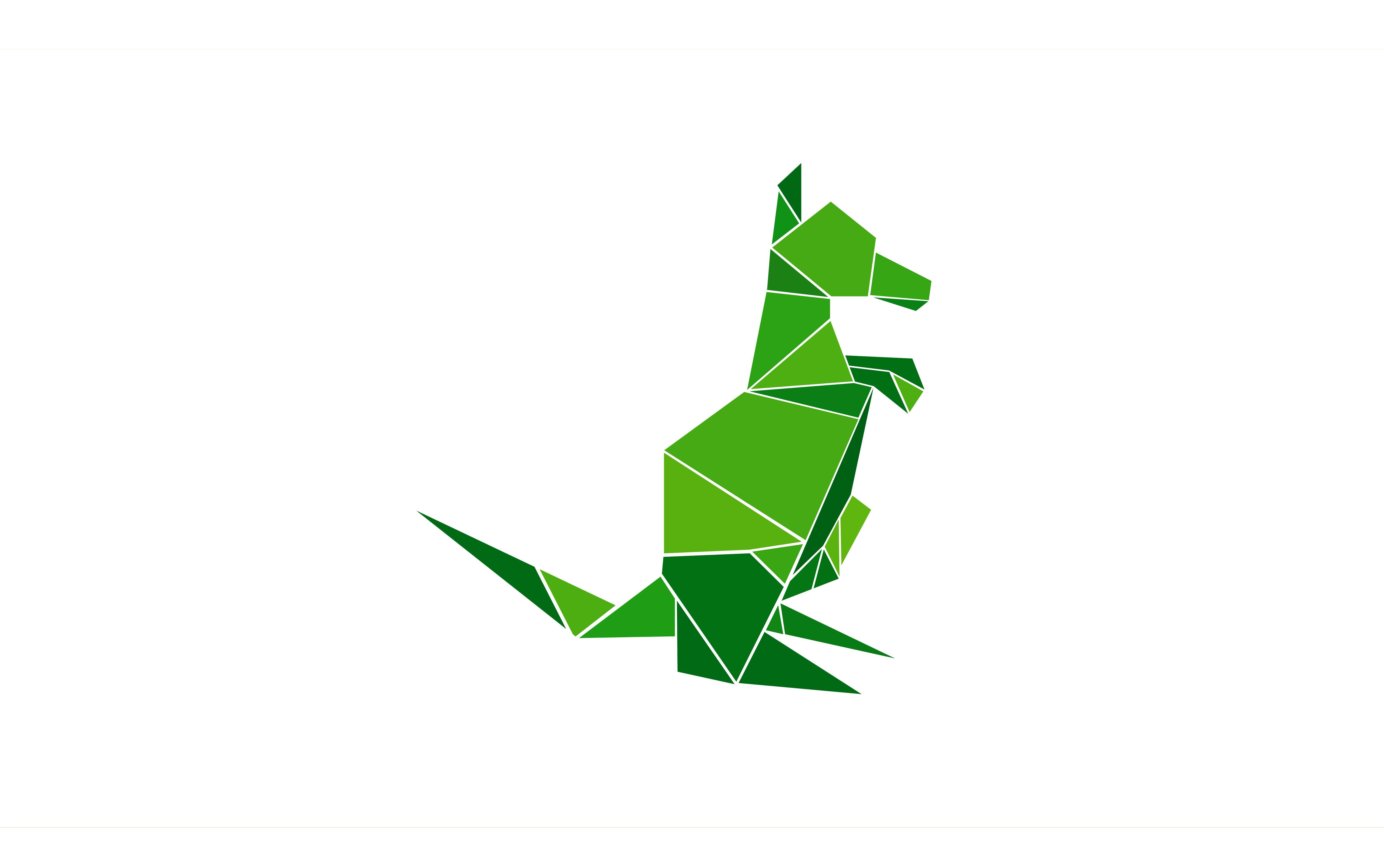 Green Kangaroo Logo - OriGuru Logo #Origami #Design #Branding #Green #Kangaroo | Logos ...