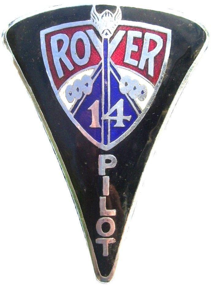 Rover Car Logo - Rover Car Badge Very rare Speed Pilot 14 Badge 1930/34. This one is ...