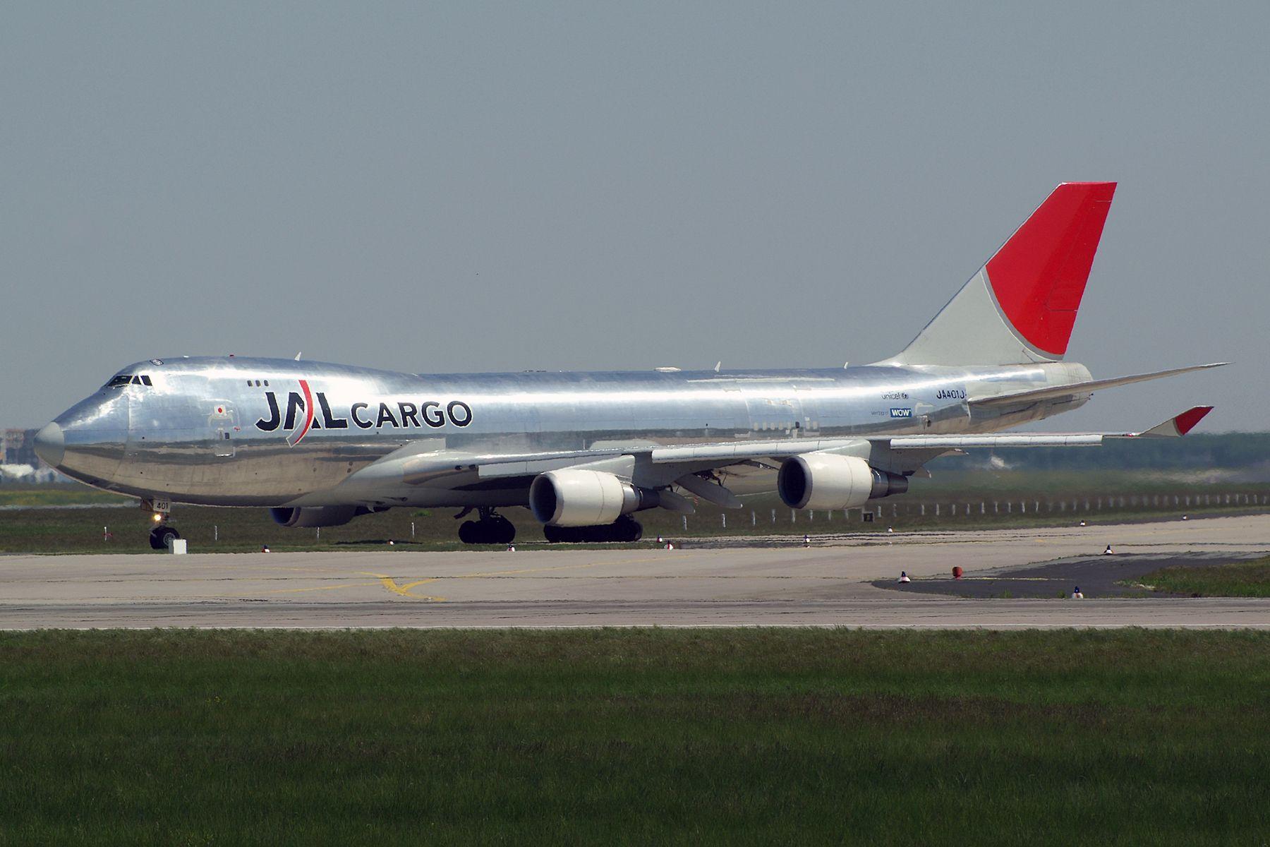 JAL Cargo Logo - Japan Airlines Cargo Boeing 747 446F SCD JA401J