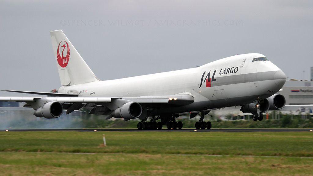 JAL Cargo Logo - JAL Cargo 747 200F. Touching Down On The Kaagbaan, Amsterd