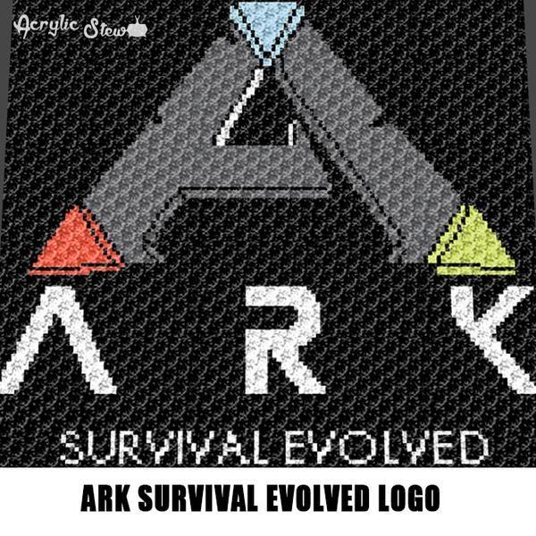 Triangle Game Logo - ARK Survival Evolved Video Game Logo Symbol crochet graphgan blanket ...