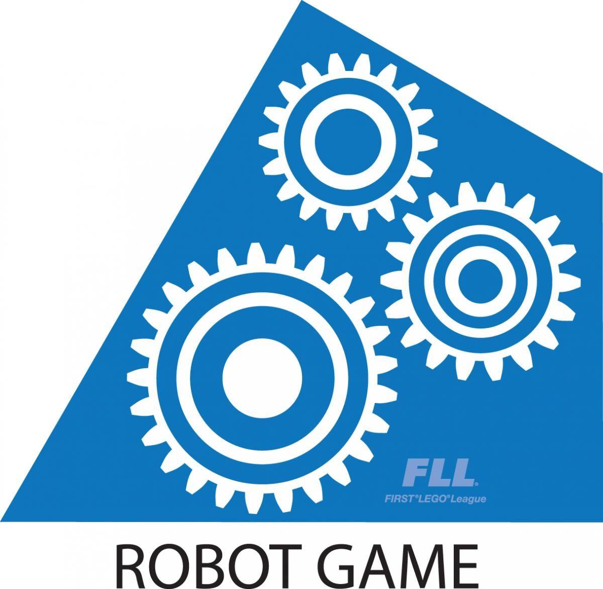 Triangle Game Logo - FLL Blue Robot Game triangle piece logo - DreamPuzzle