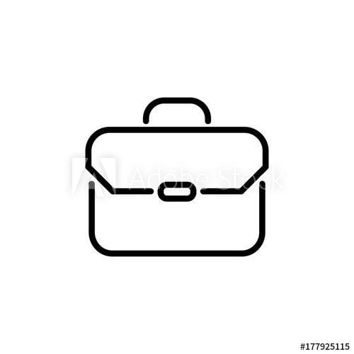 Briefcase Logo - Premium briefcase icon or logo in line style. - Buy this stock ...