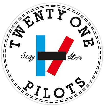 Twenty-One Pilots Logo - U$TORE Vinyl Sticker 21 Pilots Twenty One Logo