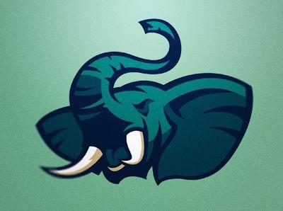 Elephant Sports Logo - Eléphant | Logos, Icons & Badges. | Elephant logo, Logo design, Logos