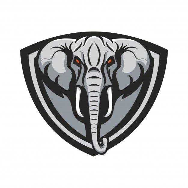 Elephant Sports Logo - Elephant logo mascot sport illustration Vector | Premium Download