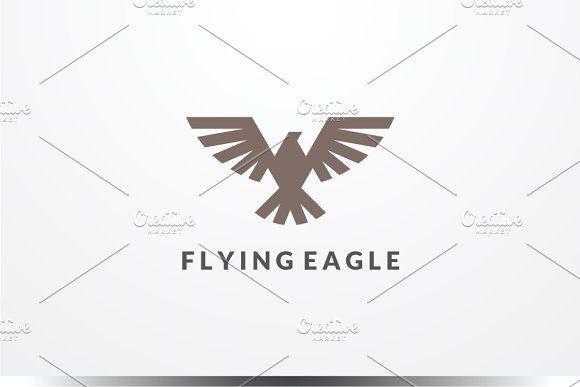 Flying Eagle Logo - Flying Eagle Logo ~ Logo Templates ~ Creative Market