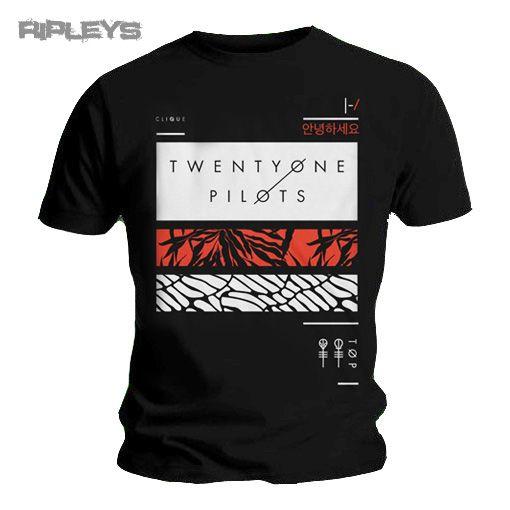 Twenty-One Pilots Logo - Official T Shirt Twenty One Pilots Black FILLER Bars Logo All Sizes ...