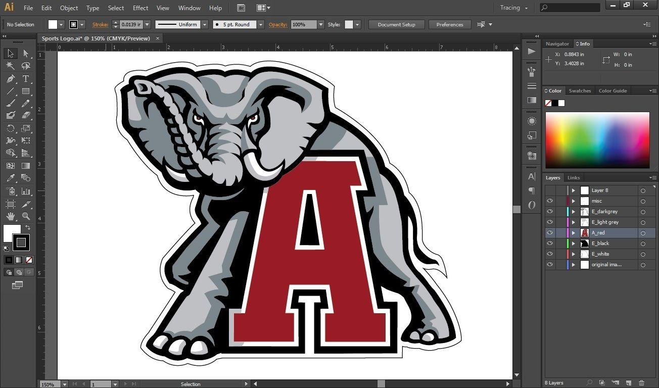 Elephant Sports Logo - Sports Logo