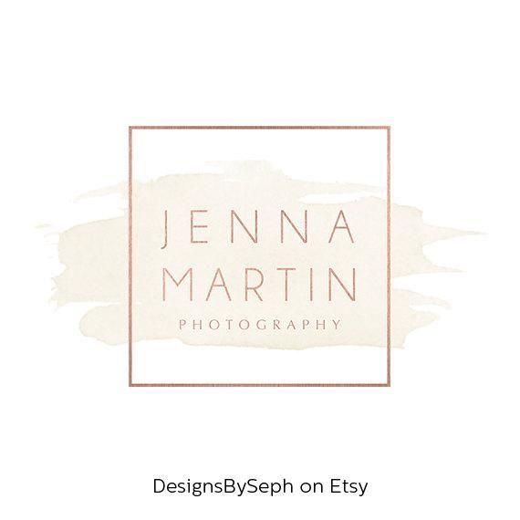 Photography Watermark Logo - Pre-made Logo Design & Photo Watermark Watercolor logo | Etsy