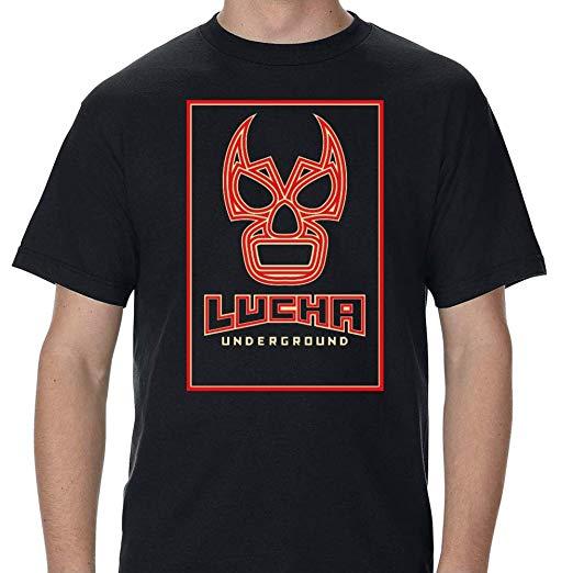 Underground Clothing Logo - Amazon.com: TeeWham Lucha Underground Logo Adult T-Shirt: Clothing