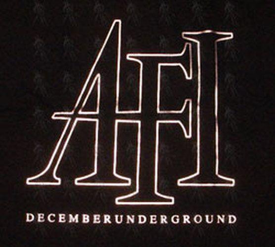 Underground Clothing Logo - AFI - Black 'December Underground' Silver Logo Design Long Sleeve ...