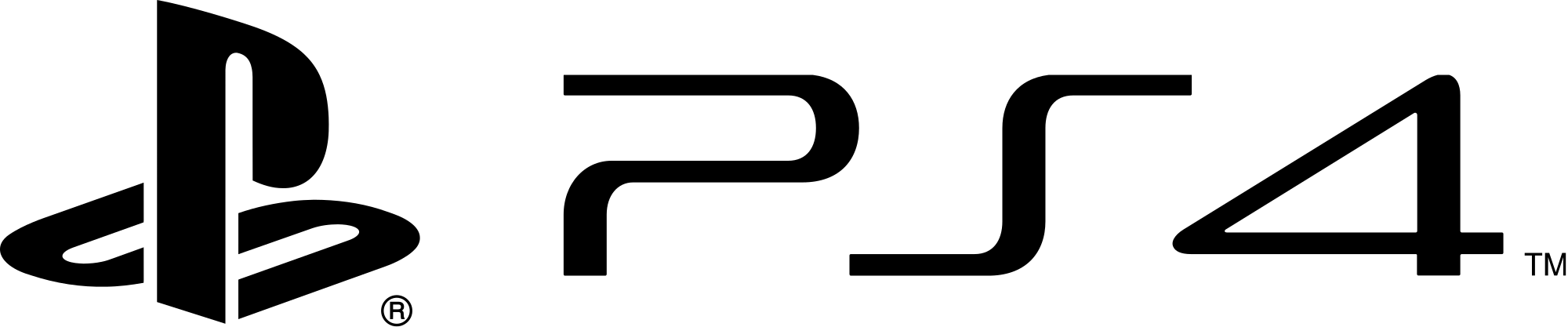 PS4 PlayStation 4 Logo - File:PlayStation 4 logo and wordmark.svg - Wikimedia Commons