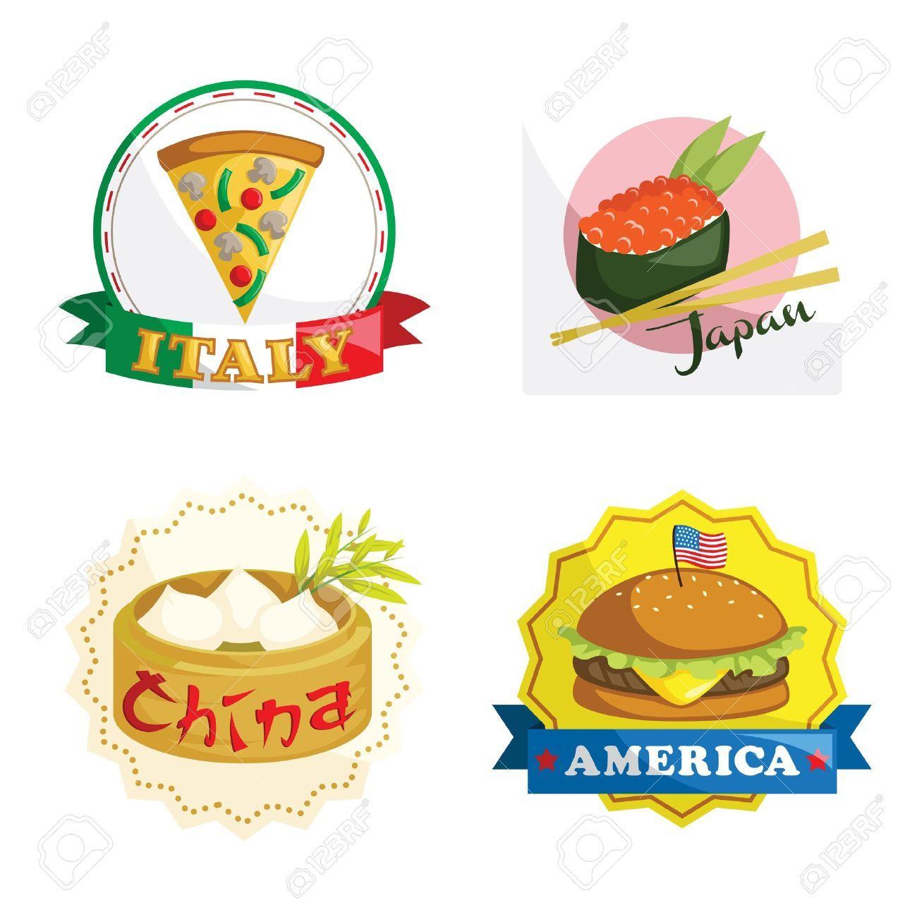 Foreign Food Logo - International Food Clipart