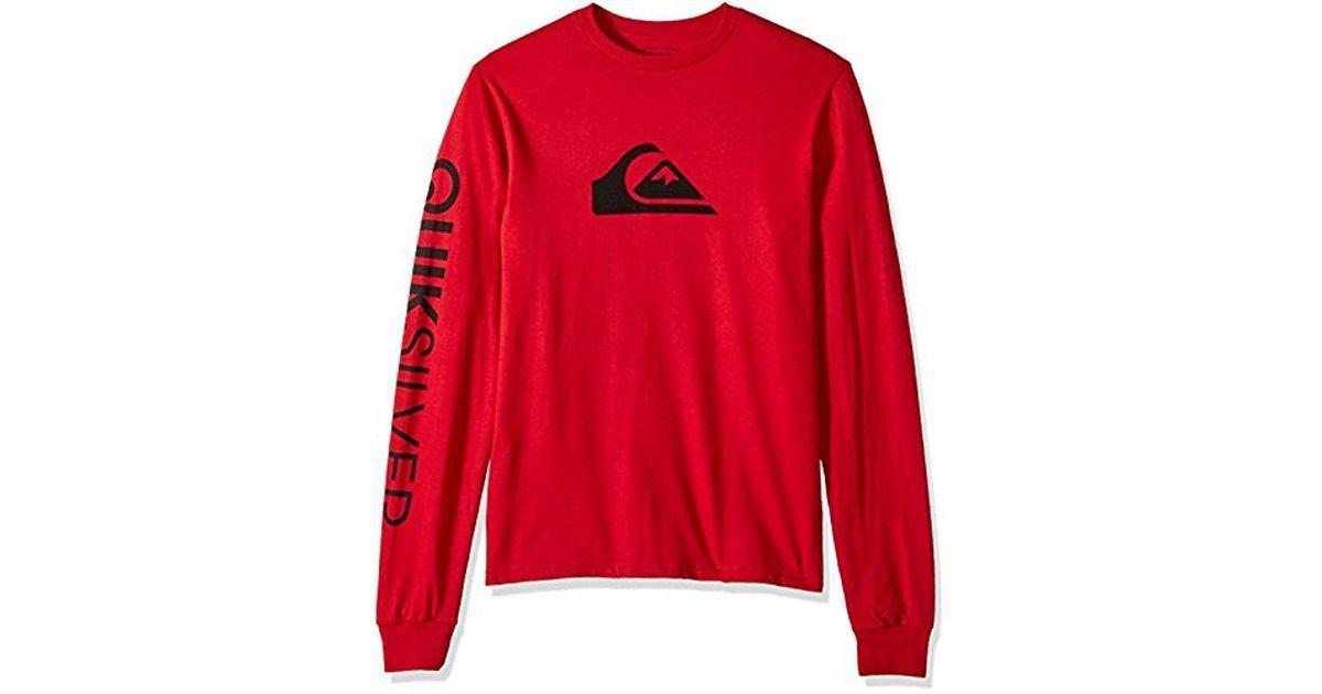 Wave and Red Mountain Logo - Lyst Mountain And Wave Logo Long Sleeve Tee