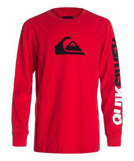 Wave and Red Mountain Logo - Quiksilver Quik Red Mountain & Wave Tee - Boys | zulily